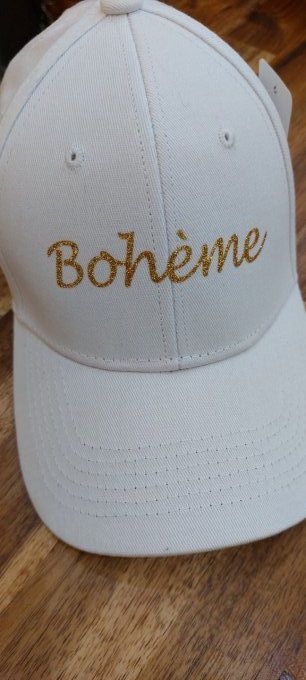 Casquette fashion Bohème blanche